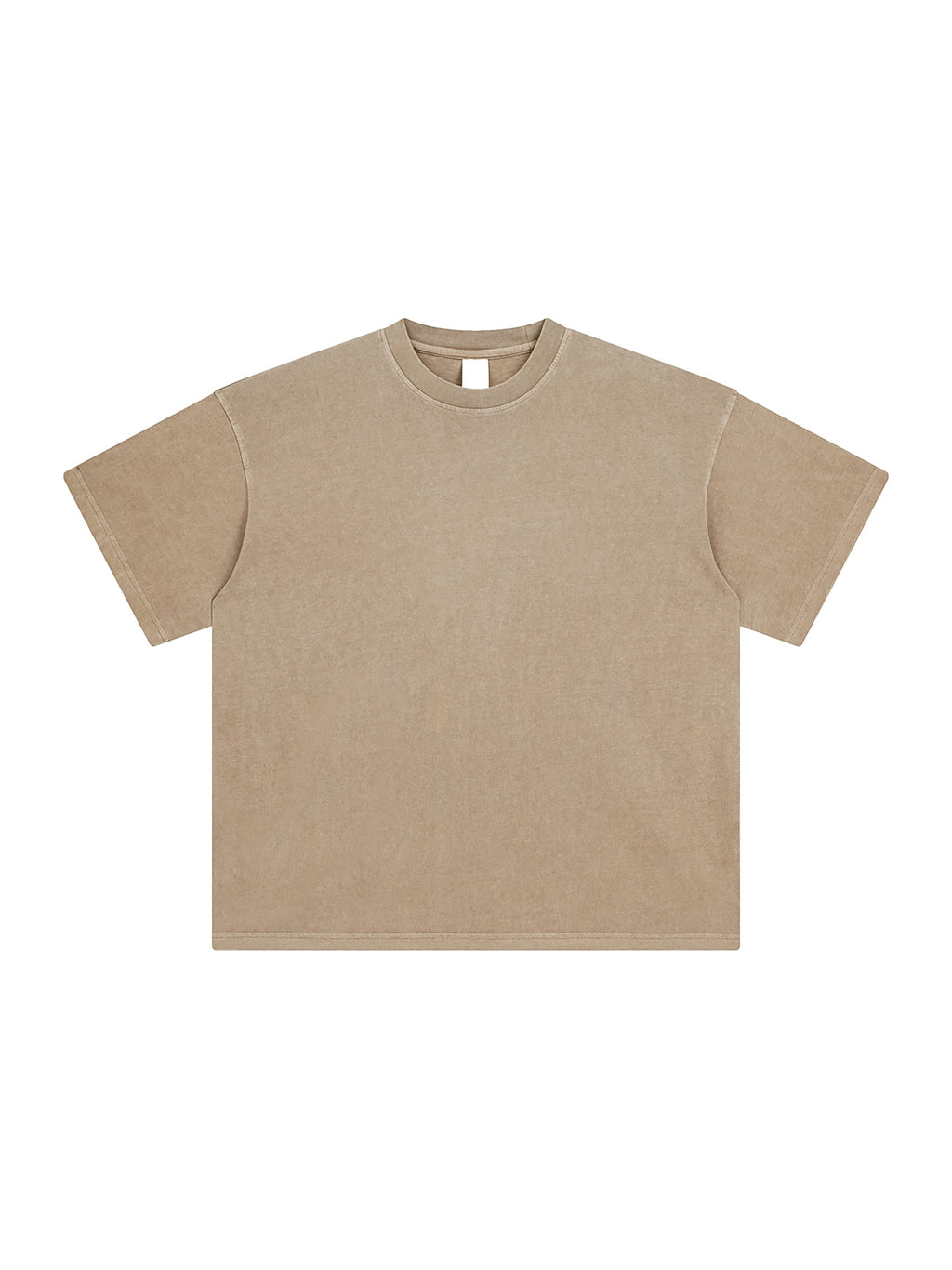 Camel Enzyme Washed T-Shirt front product view