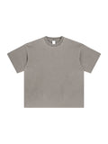 Khaki Enzyme Washed T-Shirt front product view
