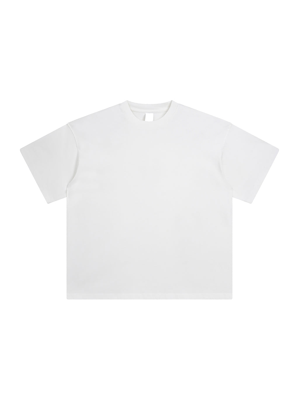 White Enzyme Washed T-Shirt front product view