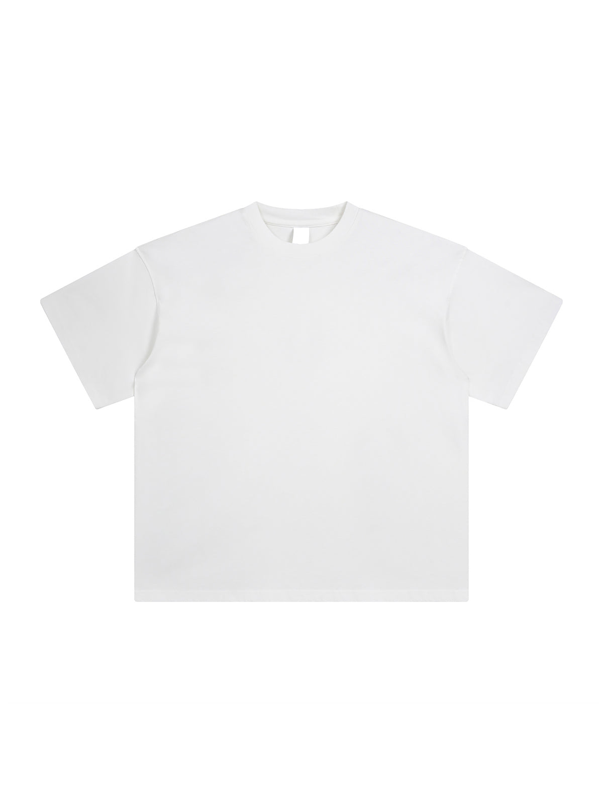 White Enzyme Washed T-Shirt front product view