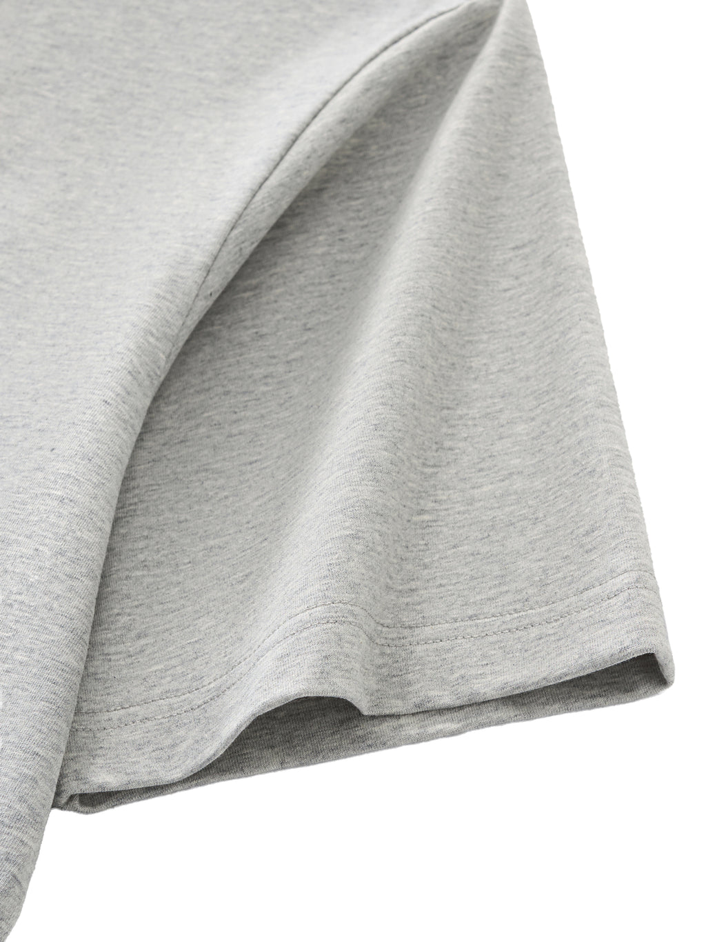 Off Script Unisex Essential Contrast Polo Shirt - Flower Grey sleeve detail