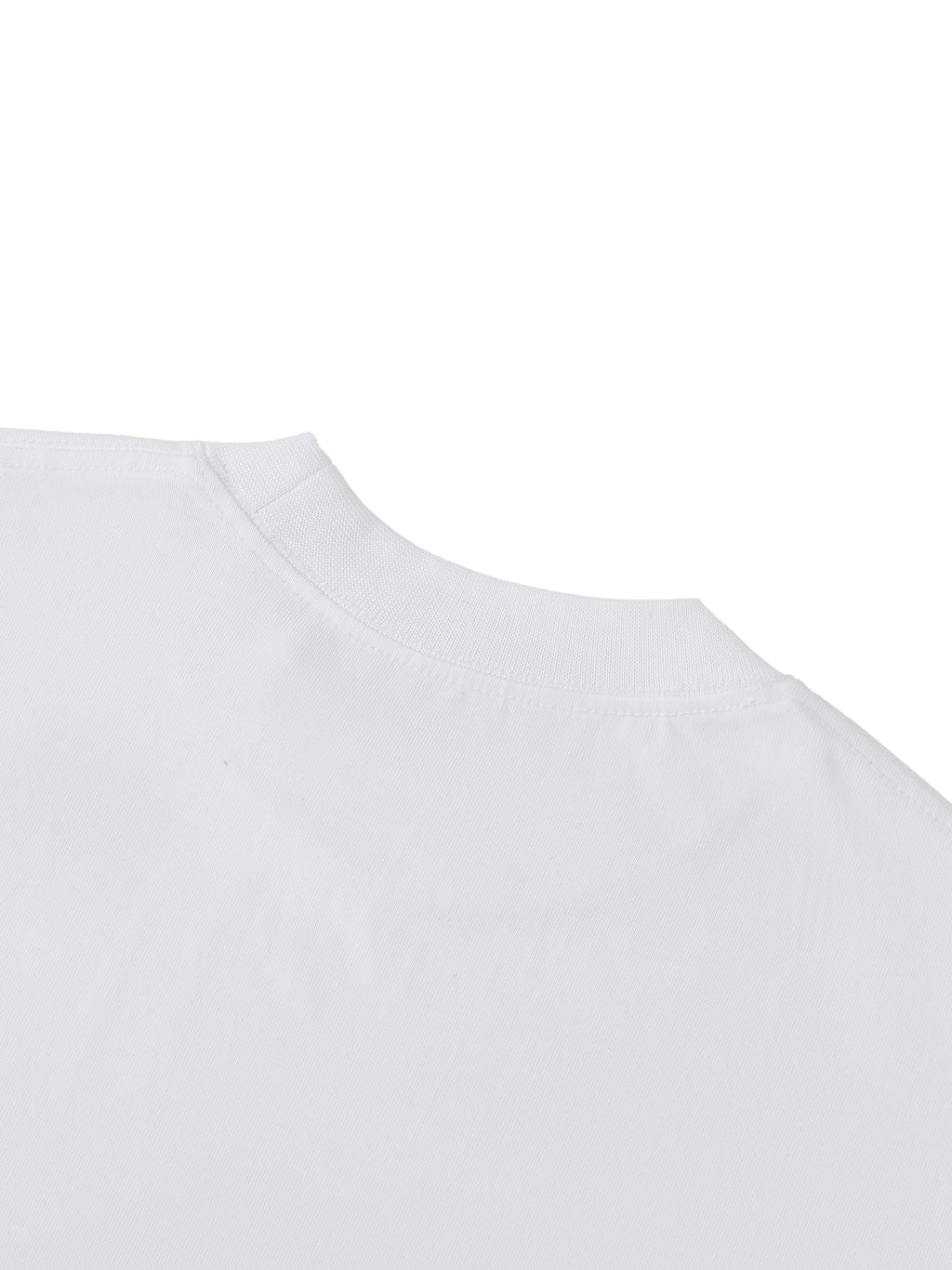 Off Script Essential Cotton Long Sleeve T-Shirt - neckline stitching detail