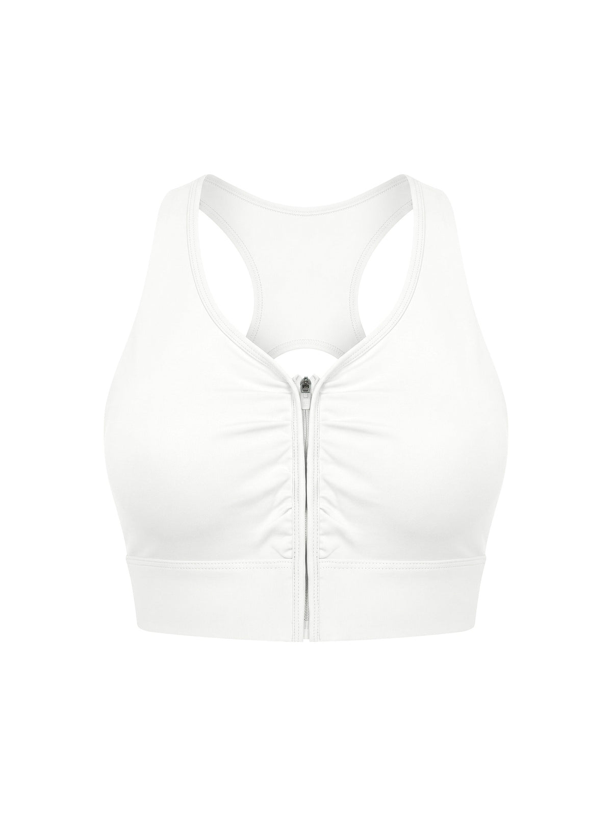 Women’s Cropped Zip Yoga Sports Bra