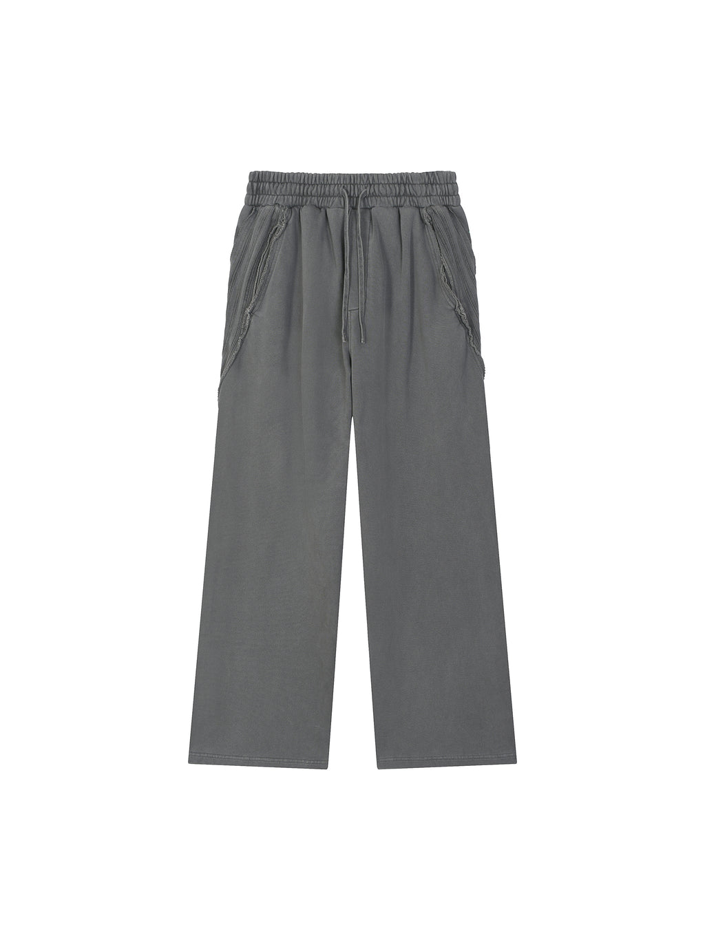 Snow Washed Tape Raw-Edge Sweatpants