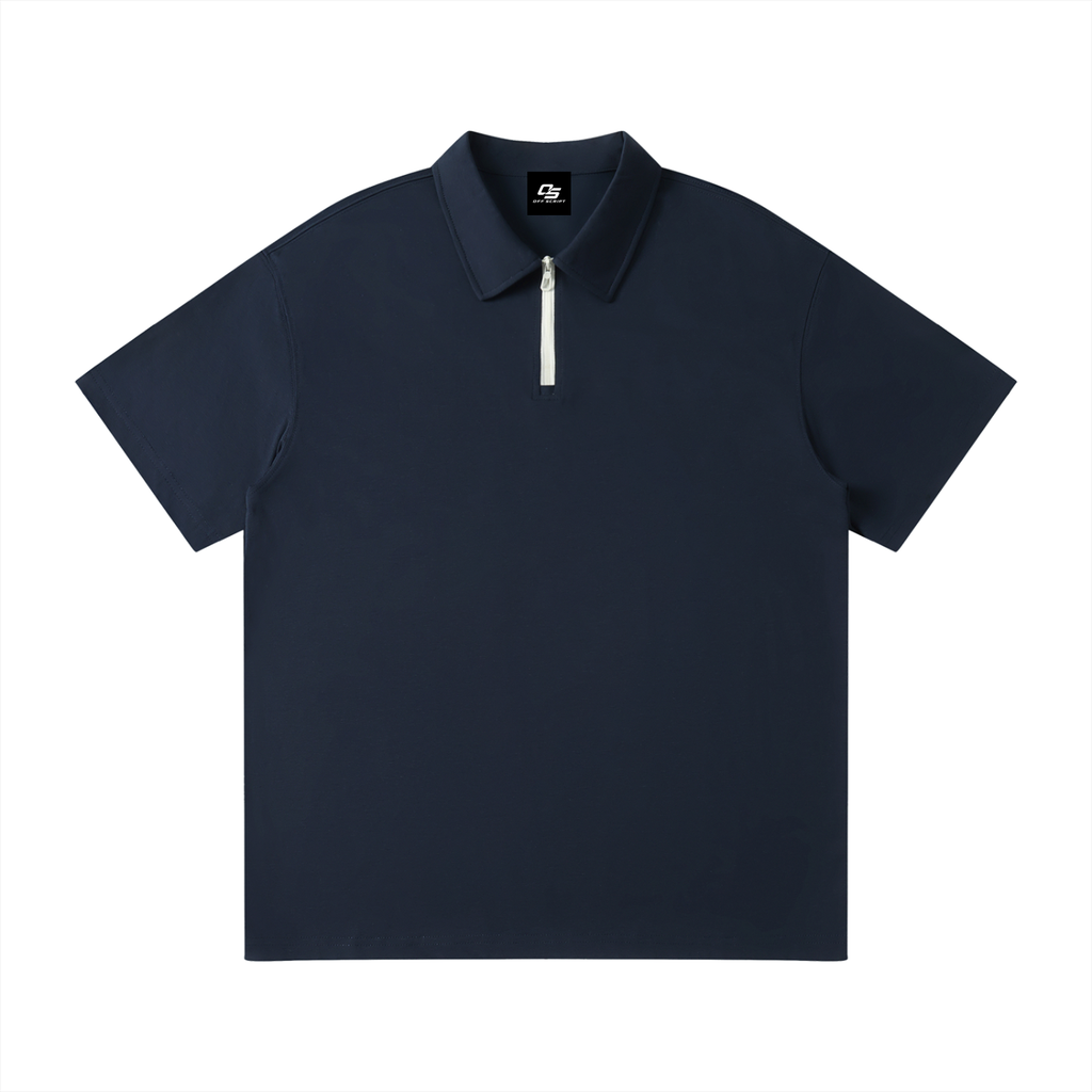 Unisex Quarter-Zip Polo Shirt