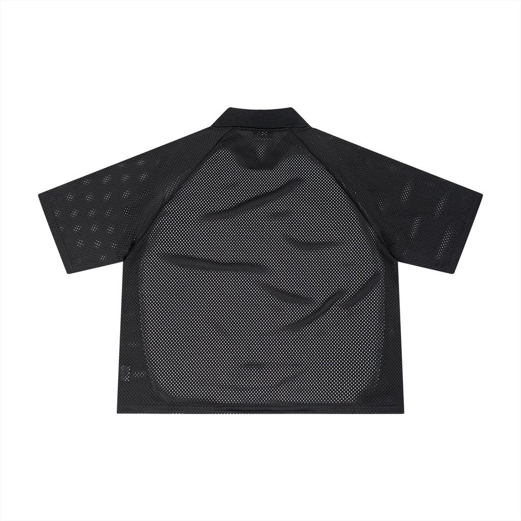 Unisex Striped Mesh Boxy Soccer Jersey