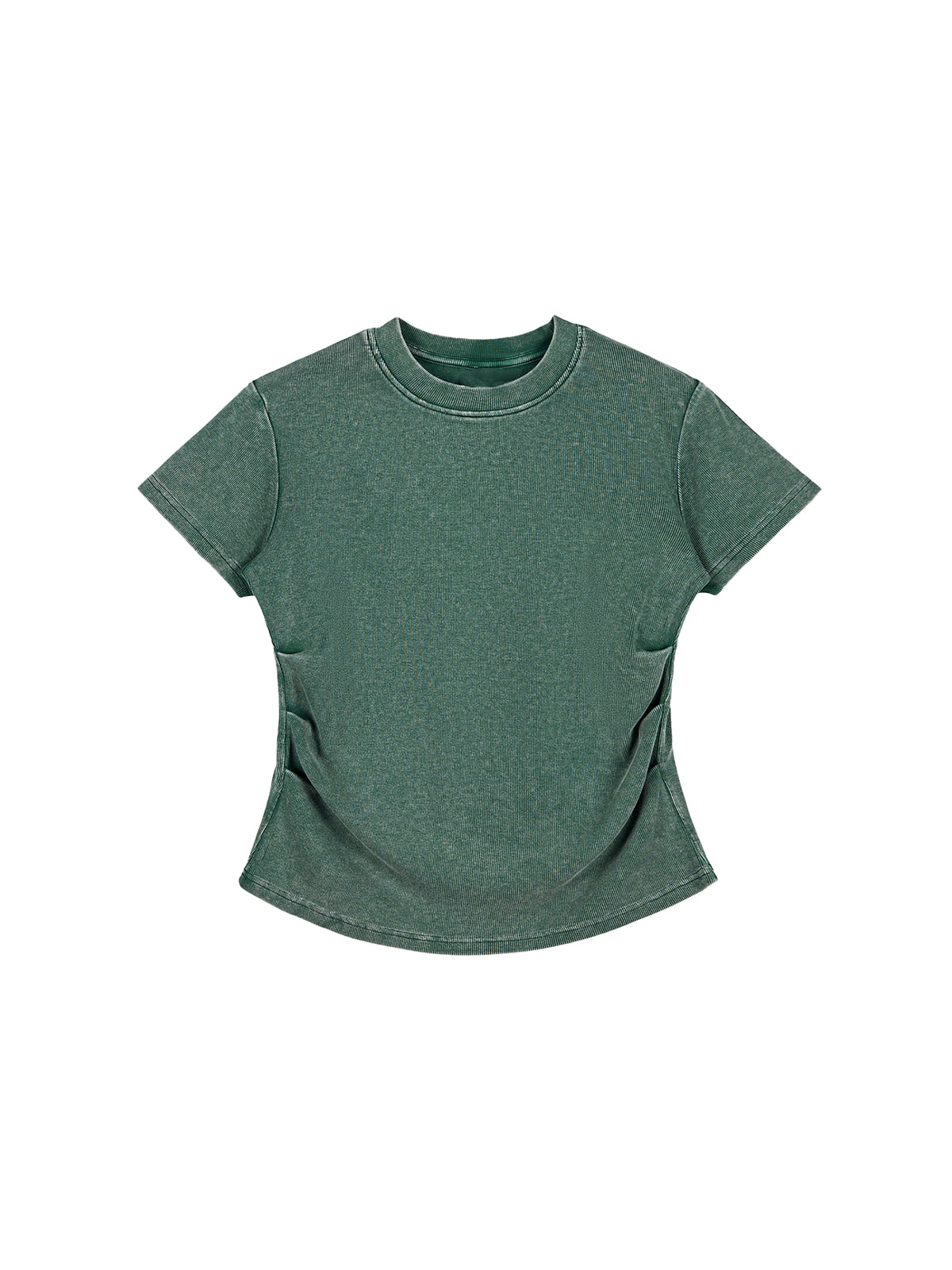Vintage Washed Bodycon Cotton T-Shirt