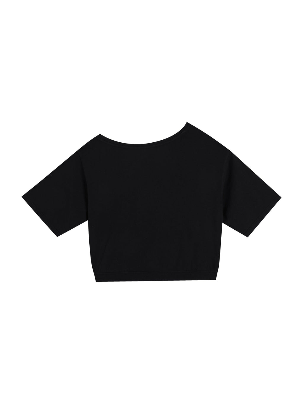 Asymmetric Shoulder Oversized Cotton T-Shirt