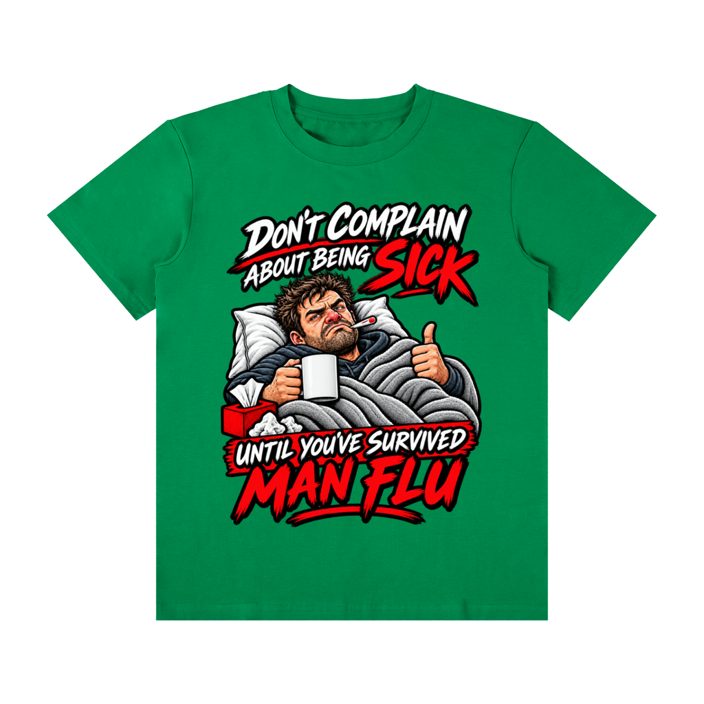 Man Flu Survivor Unisex Graphic T-Shirt – Fern Green