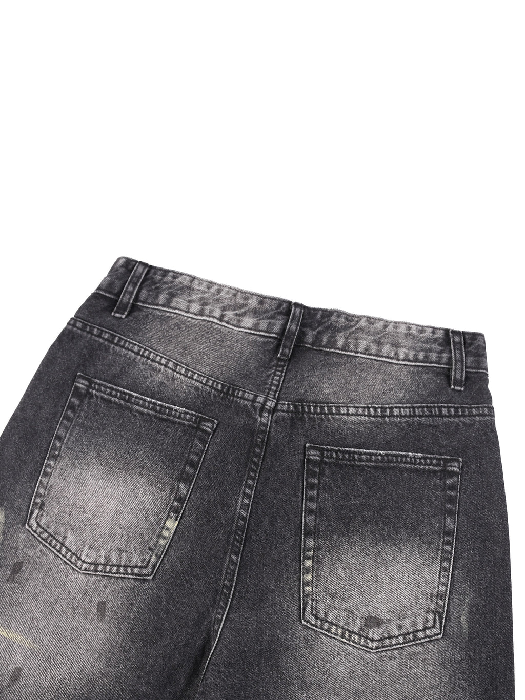 Men’s Vintage Wash Wide-Leg Denim Shorts