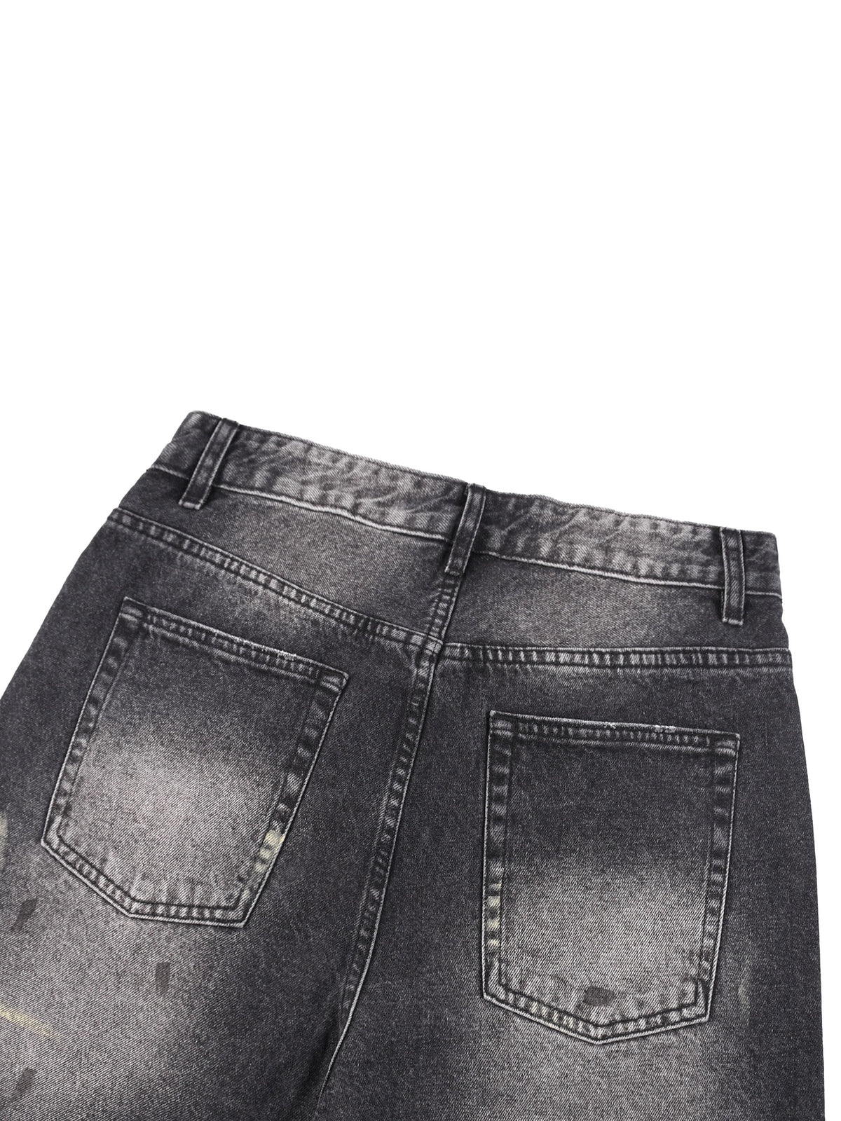 Men’s Vintage Wash Wide-Leg Denim Shorts