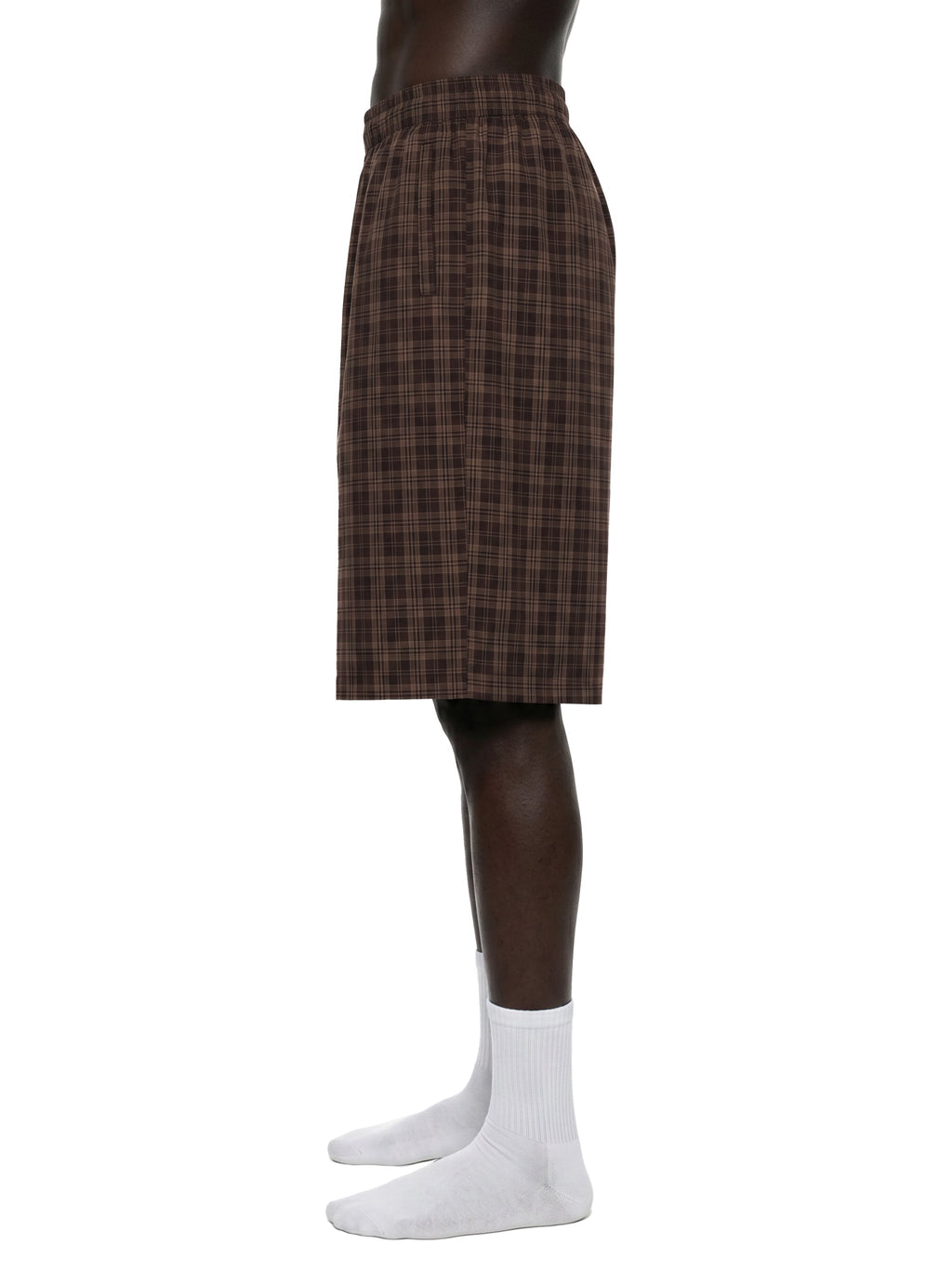 Unisex Plaid Wide-Leg Shorts