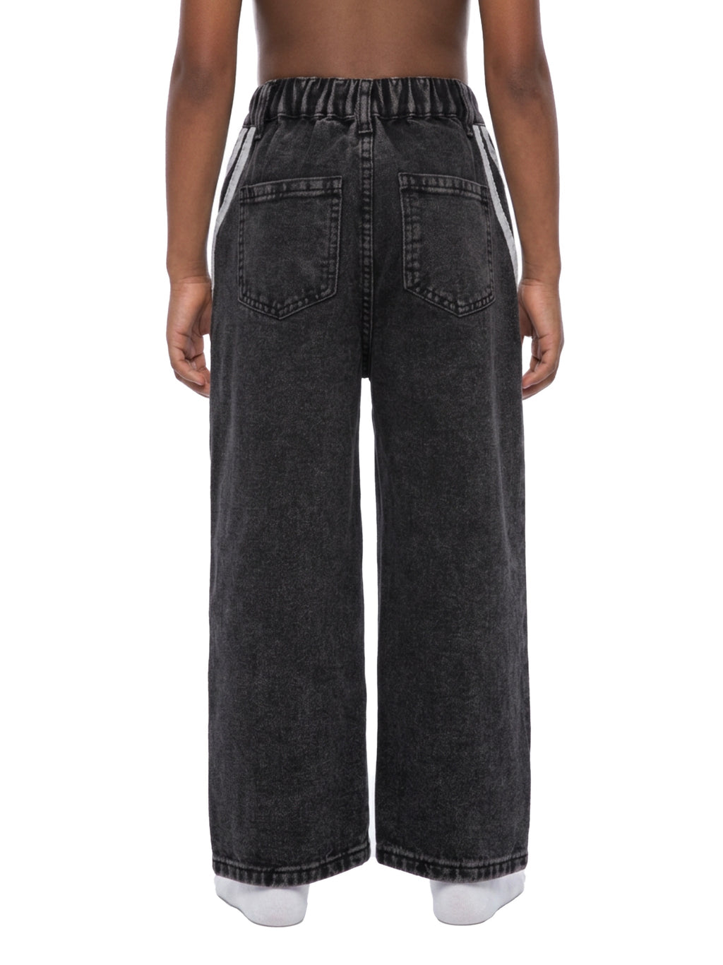 Kids' Vintage-Wash Side-Stripe Jeans