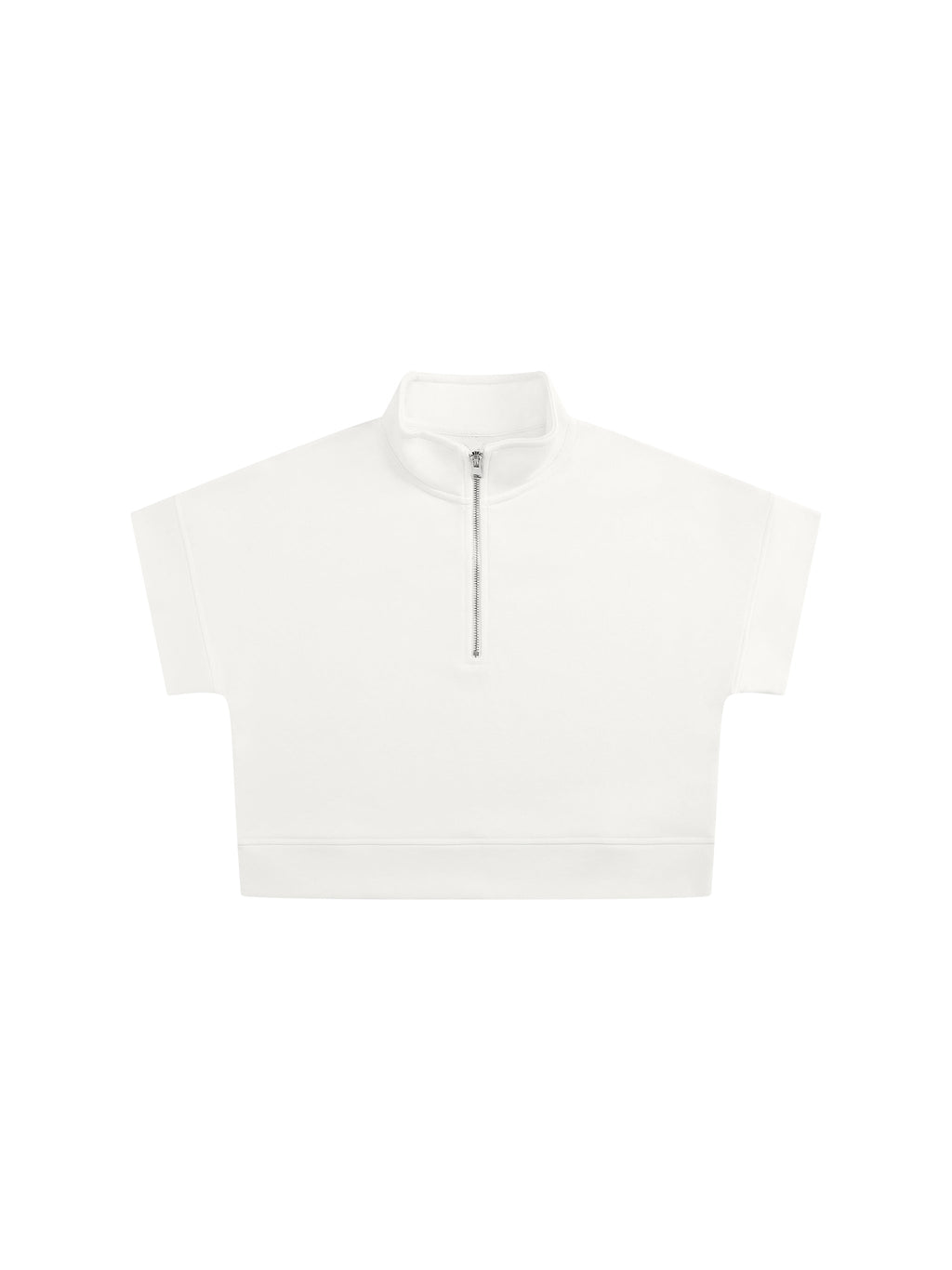 Women's Quarter Zip Crop Sweatshirt