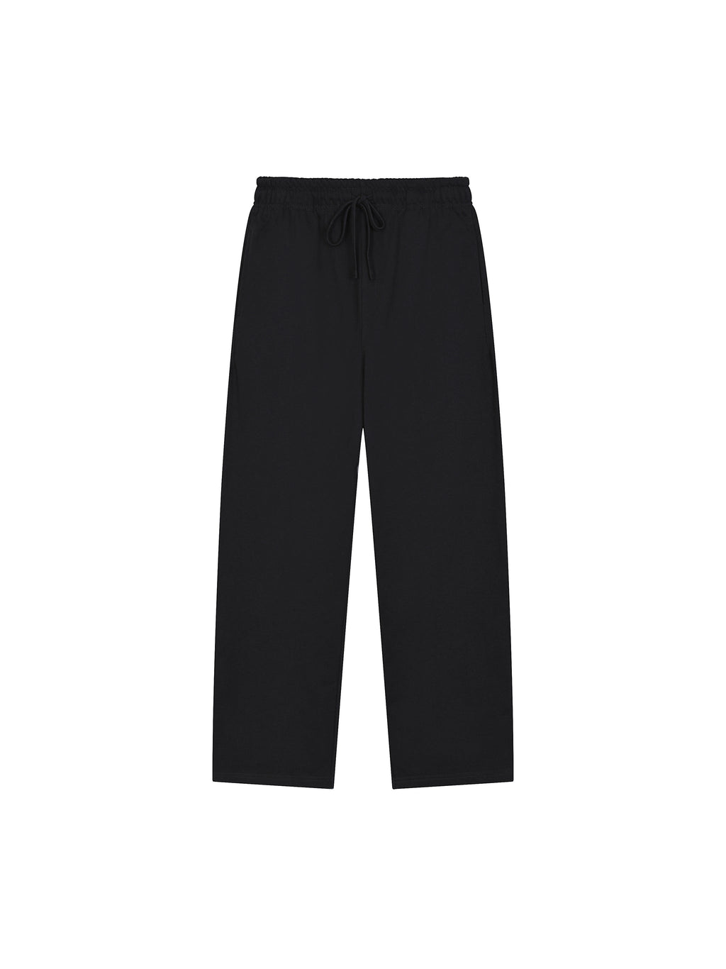 Solid Colour Straight-Leg Sweatpants