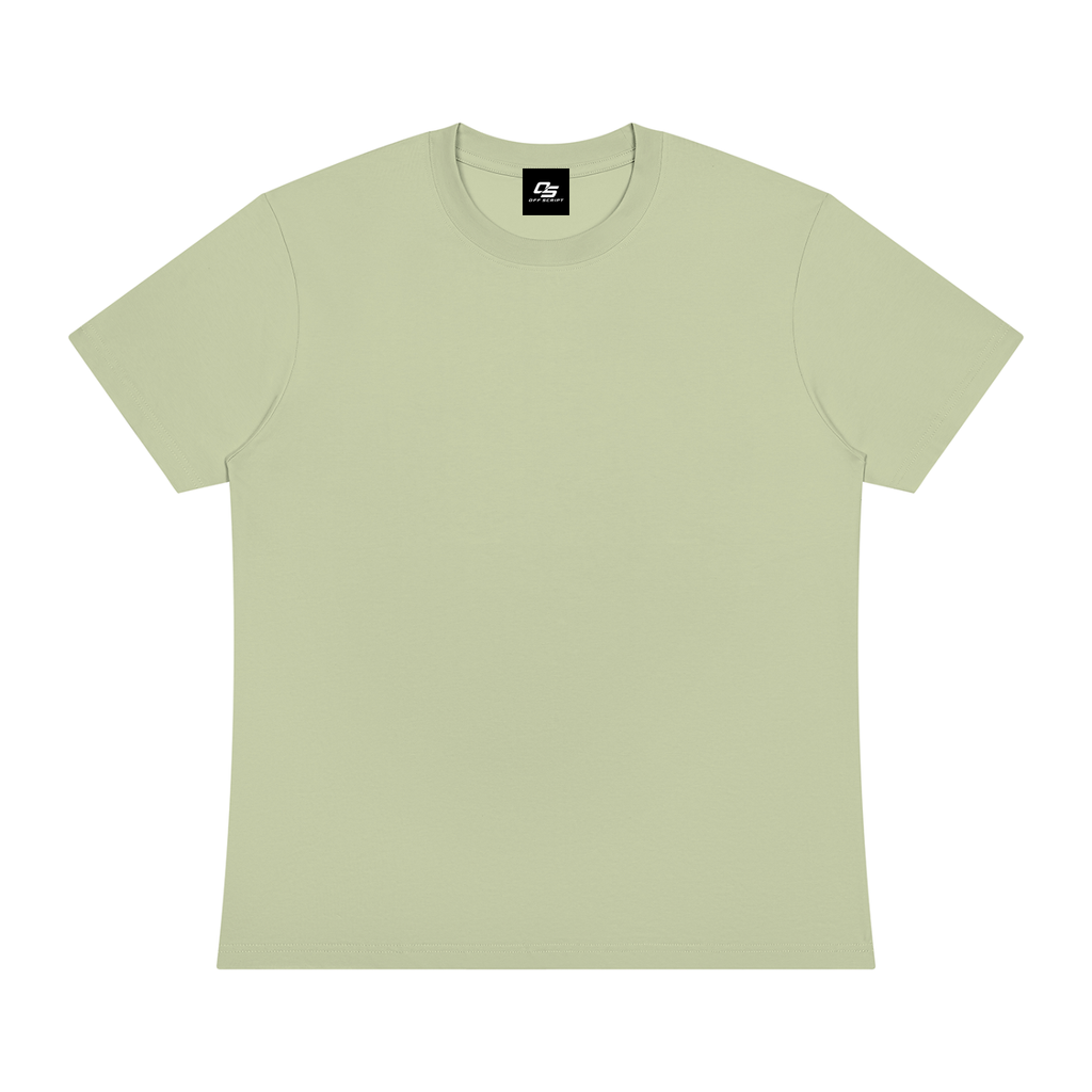 Off Script Sorona Crewneck T-Shirt - Light Green front view