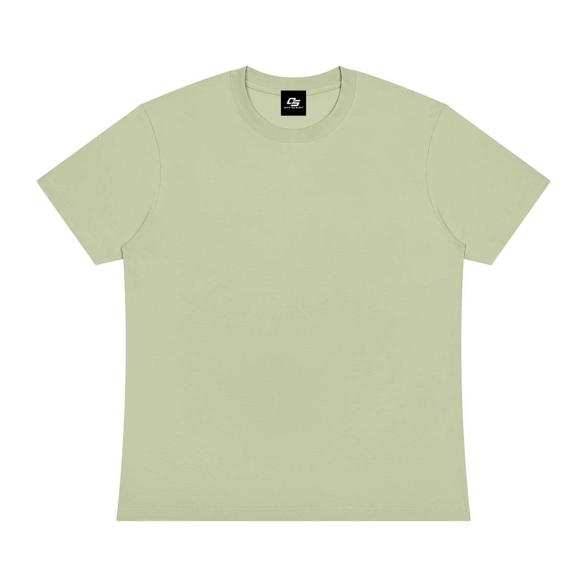 Off Script Sorona Crewneck T-Shirt - Light Green front view