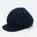 Mens Fashion Knitted Beanies Hats Wintera Ladies Unisex Baggy Beret Cap Hat Black