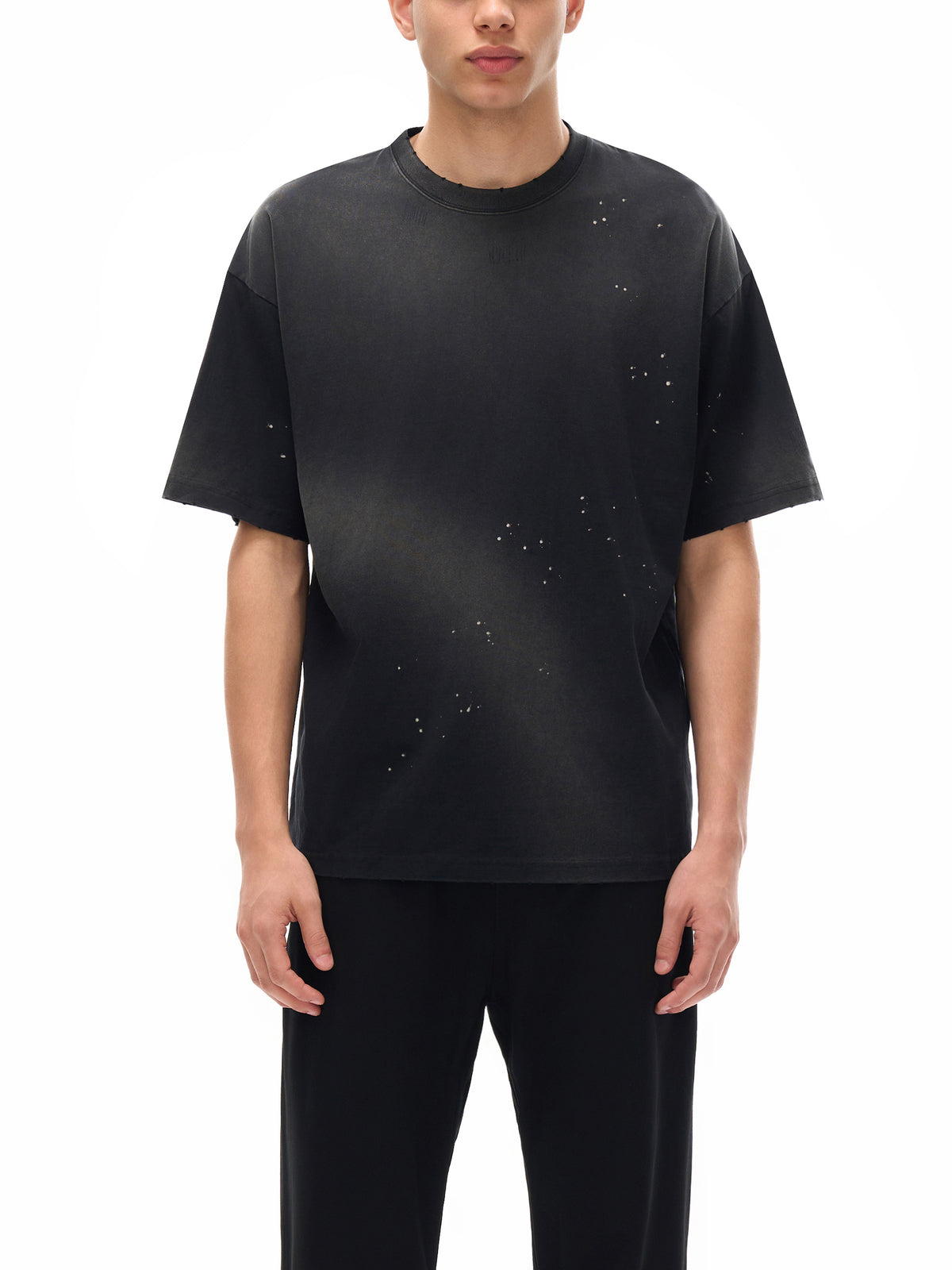 Hand-Frayed Sunfade Paint Splatter T-Shirt gallery view