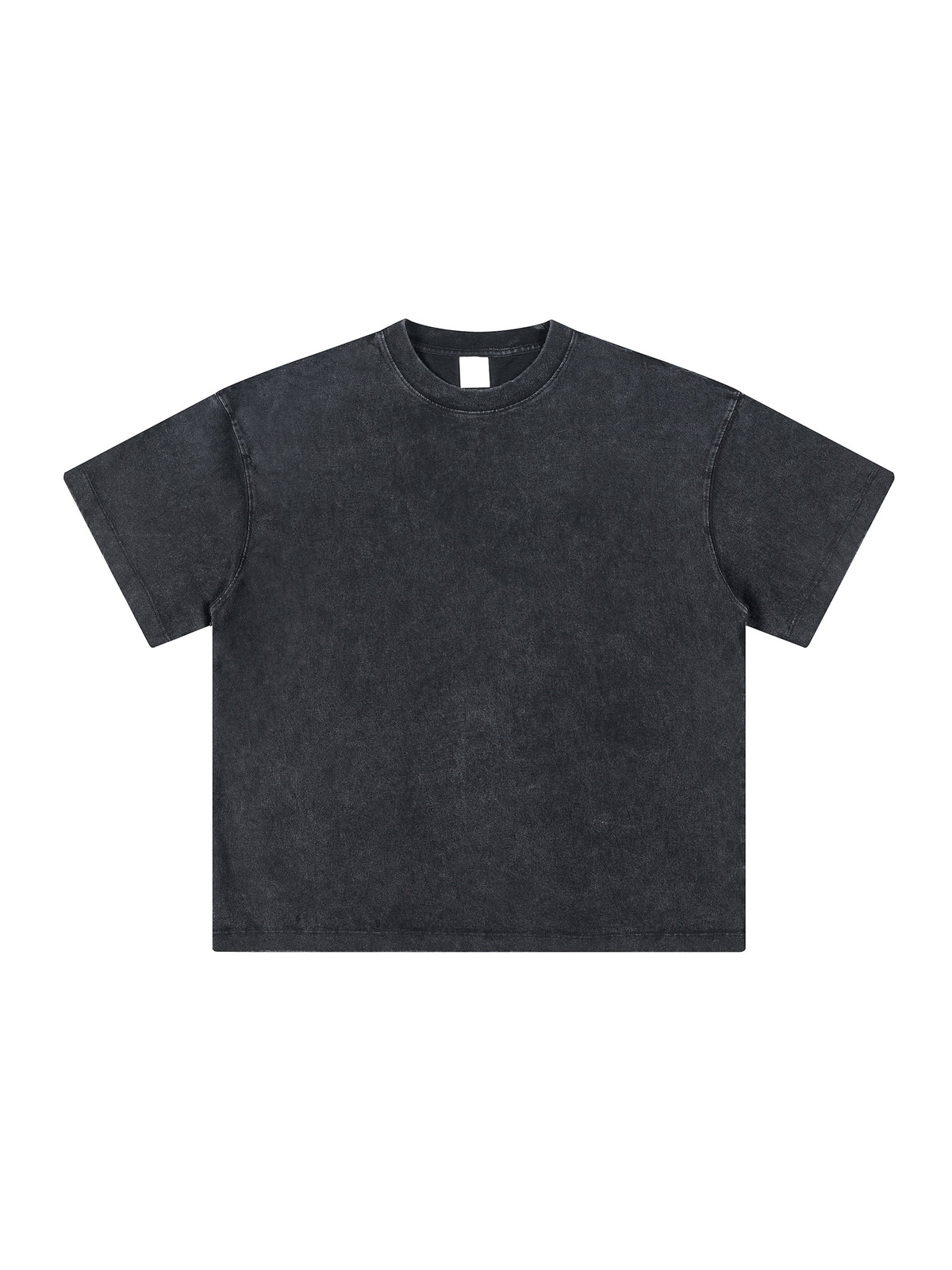 Heavyweight Vintage Washed T-Shirt – Core Colours – Batik Black front view