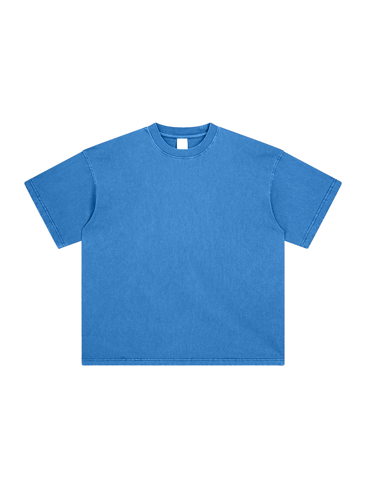 Heavyweight Vintage Washed T-Shirt – Core Colours – Denim Blue front view