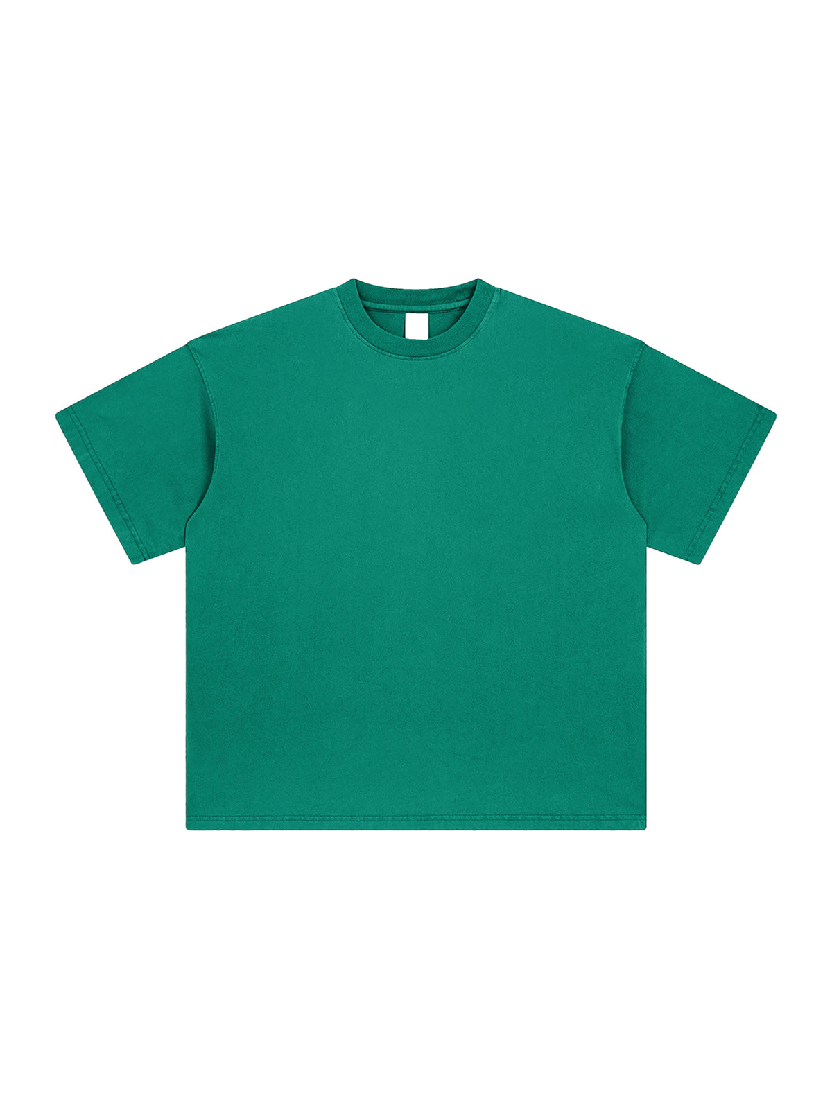 Heavyweight Vintage Washed T-Shirt – Core Colours – Green front view