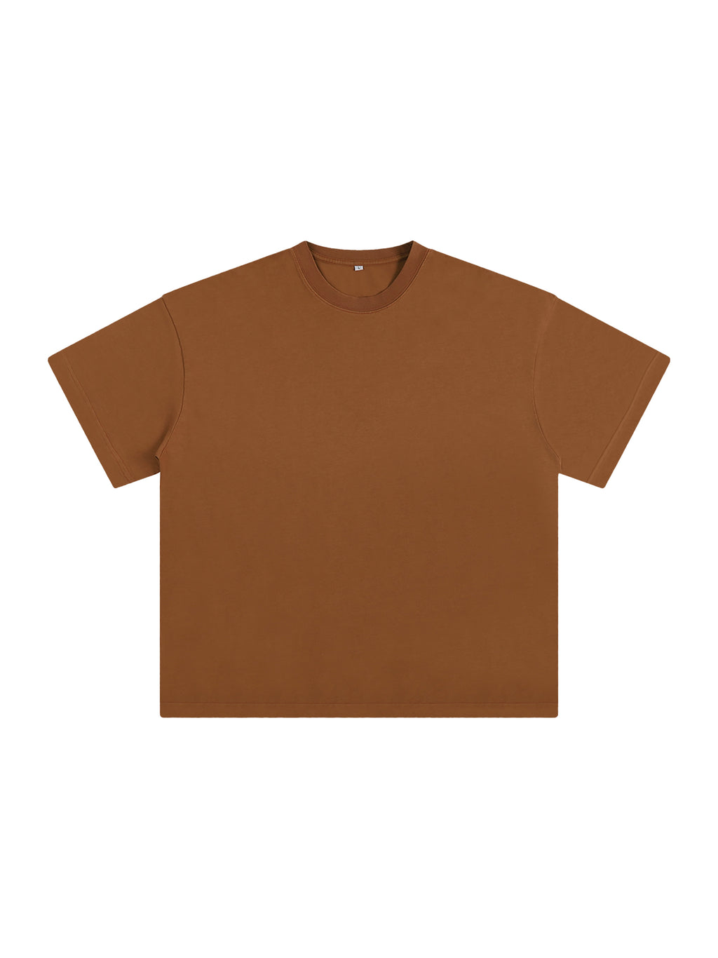 Heavyweight Vintage Washed T-Shirt – Extended Colours – Mocha front view