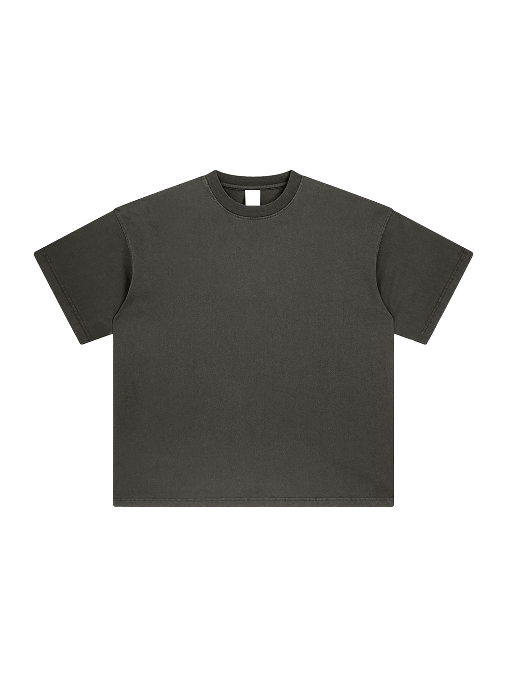 Heavyweight Vintage Washed T-Shirt – Extended Colours – Dark Gray front view