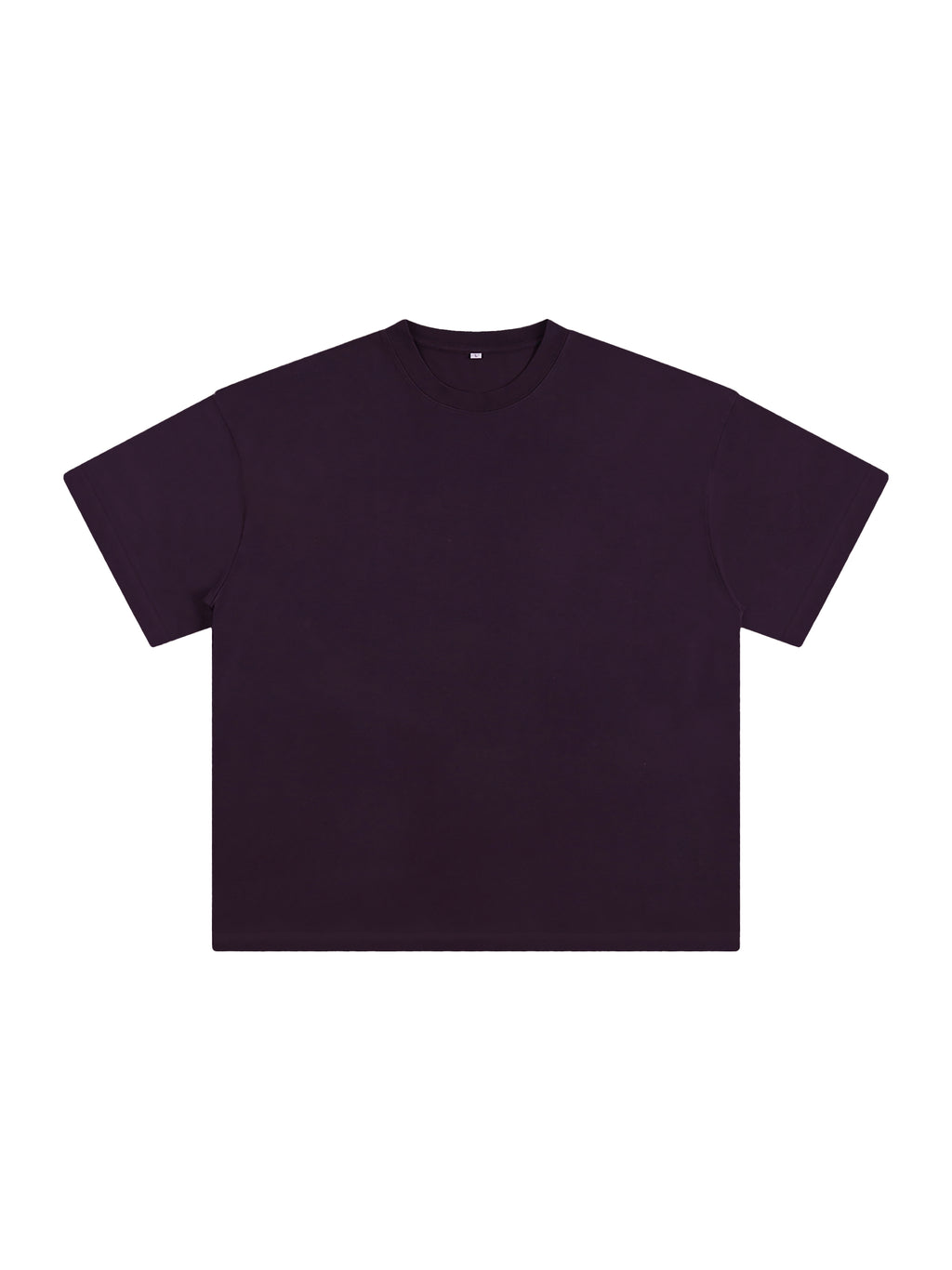 Heavyweight Vintage Washed T-Shirt – Extended Colours – Dark Purple front view