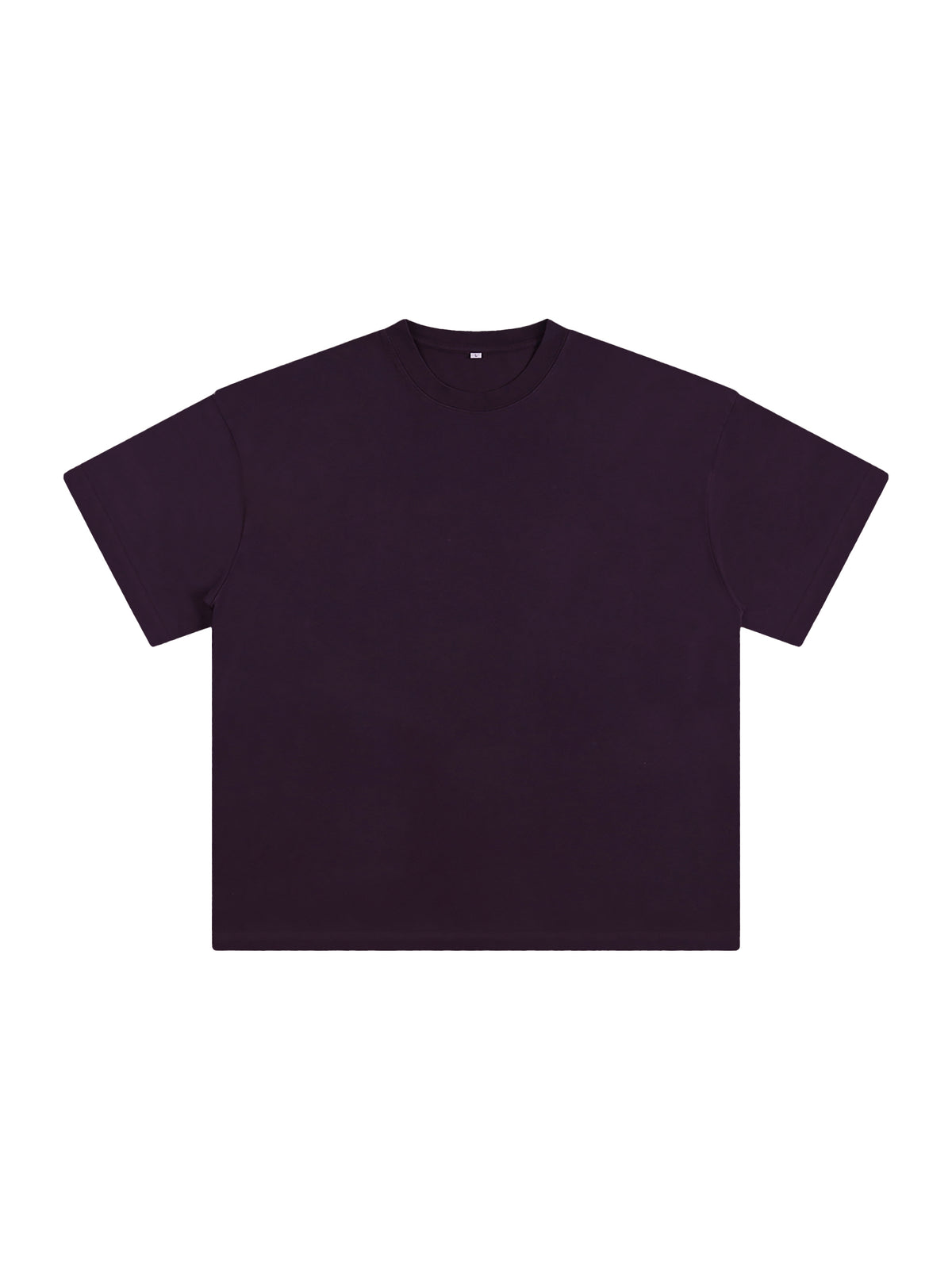 Heavyweight Vintage Washed T-Shirt – Extended Colours – Dark Purple front view
