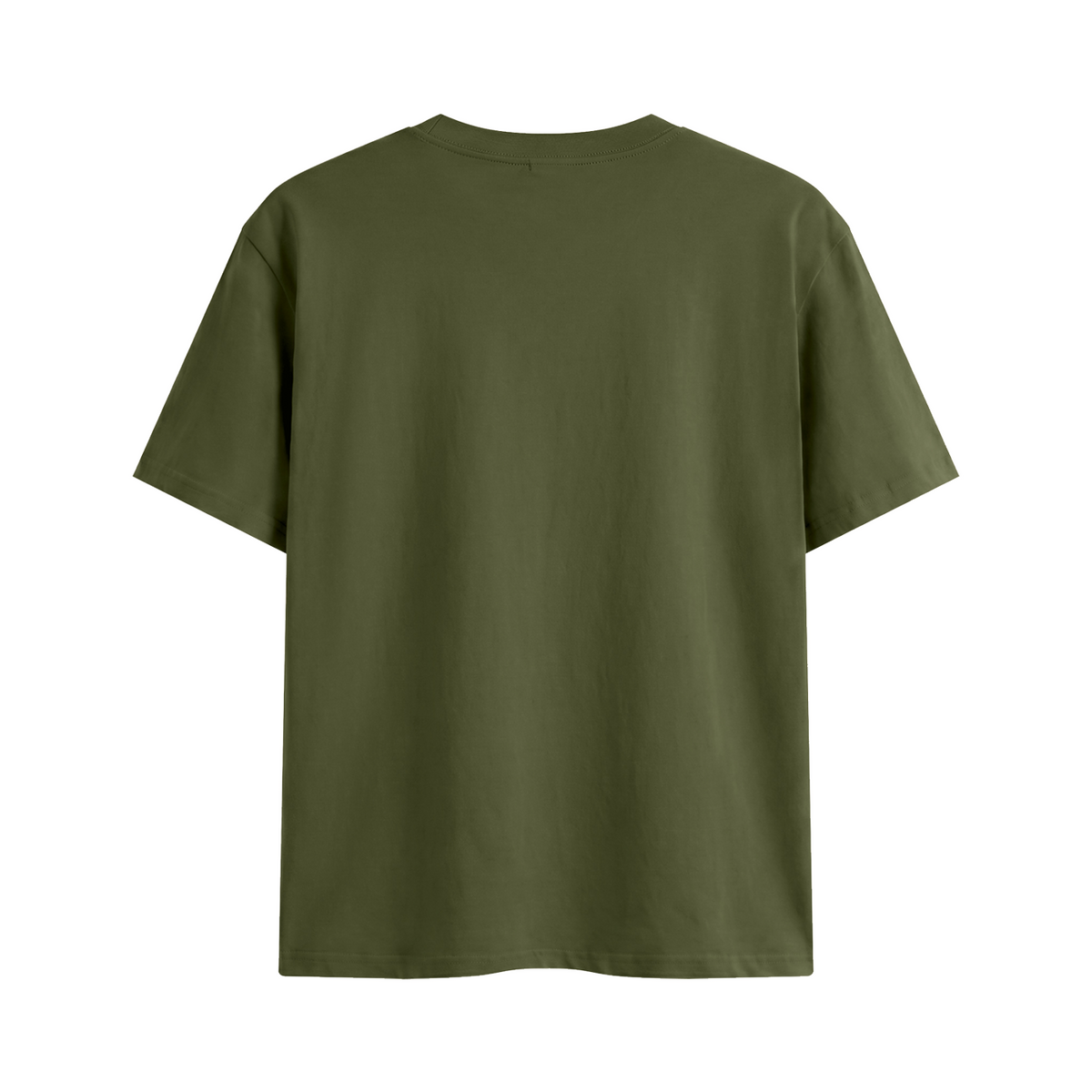 Off Script Honey, Calm Down unisex T-shirt – Army Green back mockup view