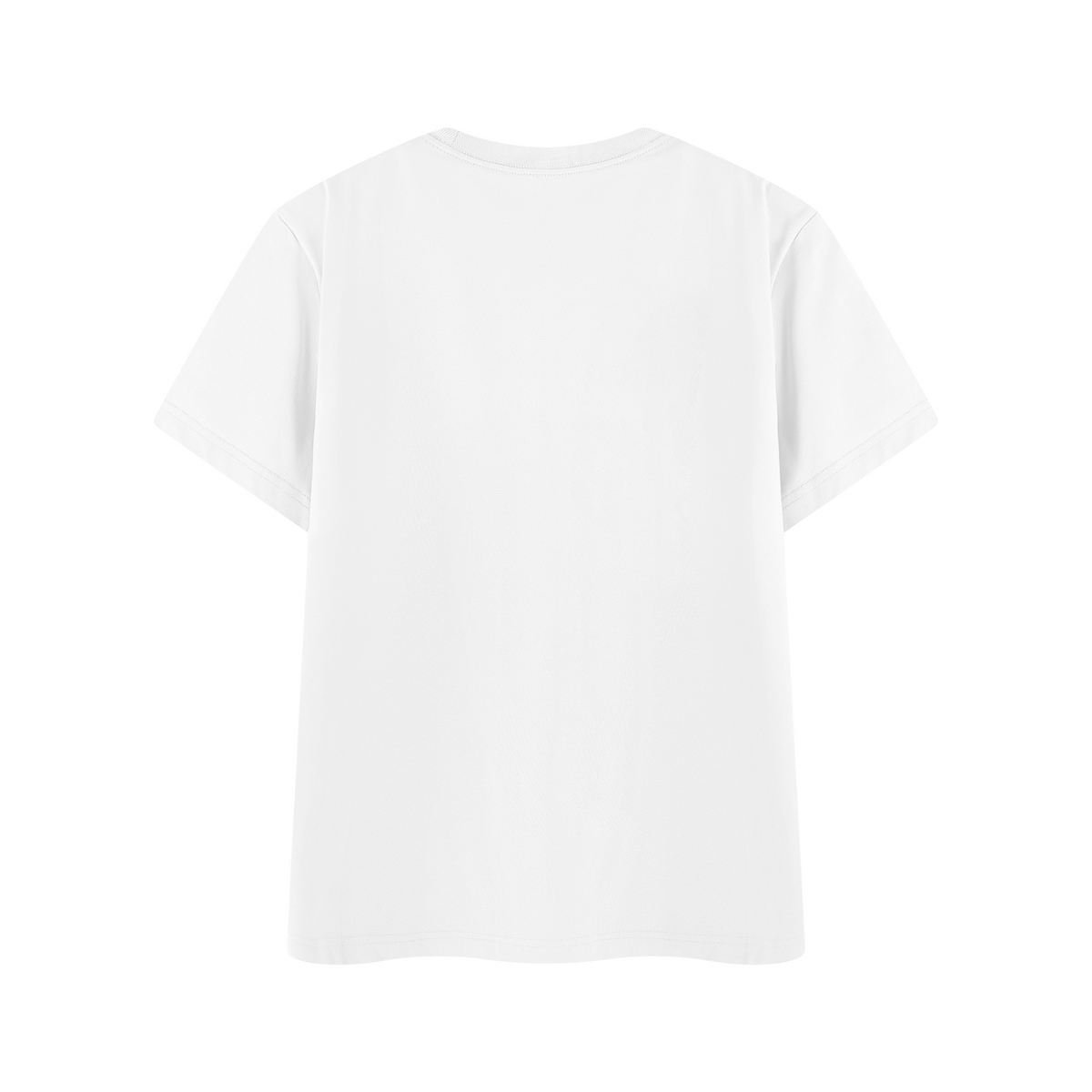 It's Always the Cyclist's Fault graphic T-shirt - White back mockup