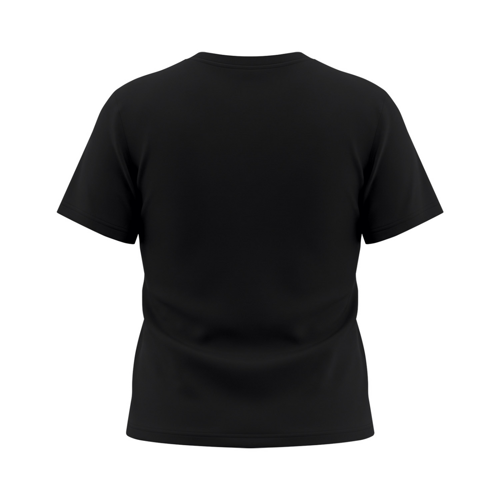 It's Always the Cyclist's Fault women's Sorona graphic T-shirt - Black back mockup