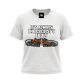 It's Always the Cyclist's Fault women's Sorona graphic T-shirt - Oat Grey front mockup