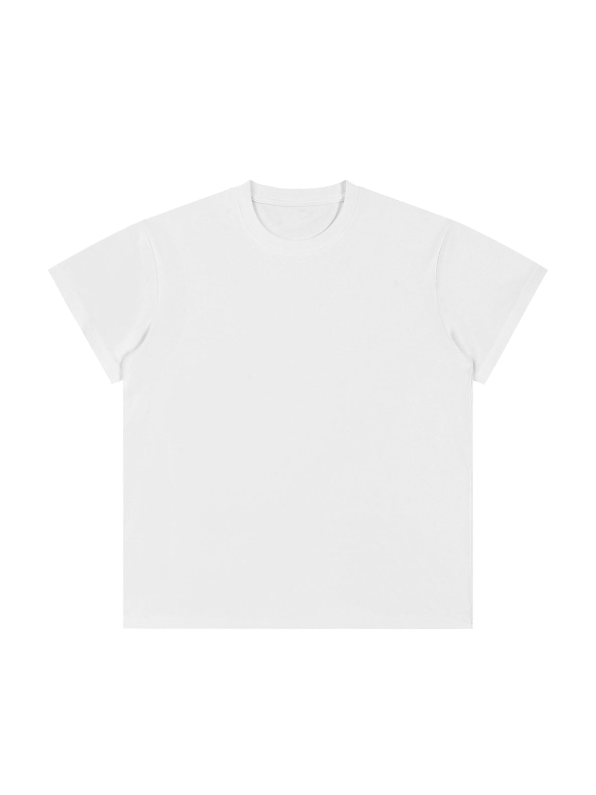 Lightweight Cotton Classic Fit T-Shirt – White front view