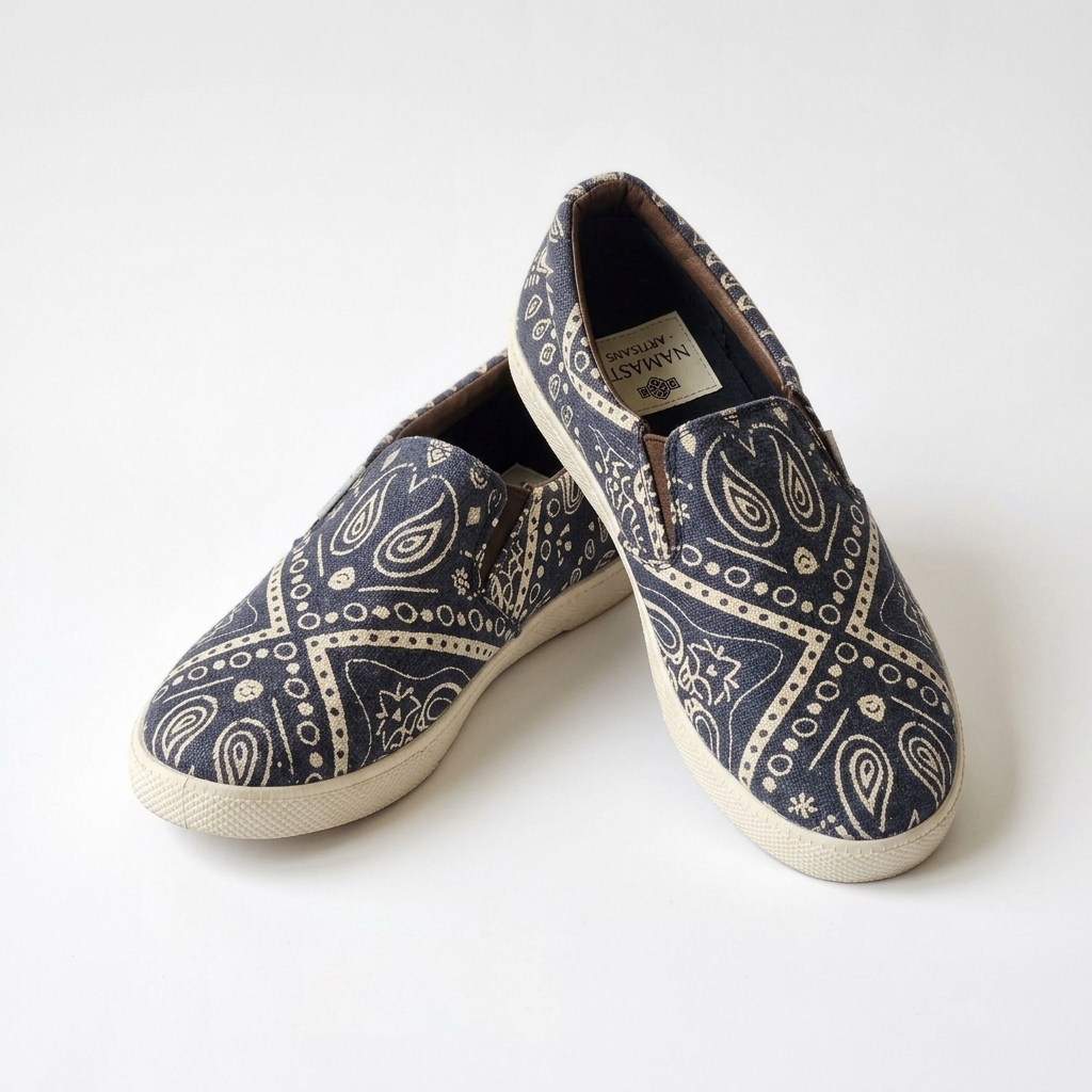 Mandala Slip-On Hemp Shoes – Organic Boho Hemp Shoes