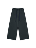 Men’s Loose Straight-Leg Pants black front 3D mockup