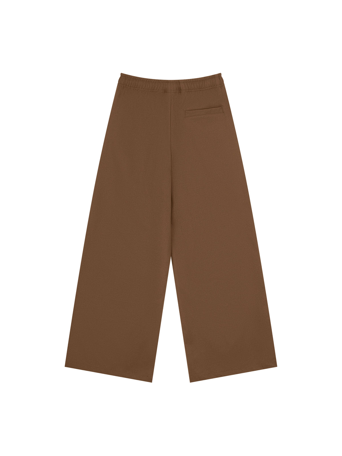 Men’s Loose Straight-Leg Pants coffee back 3D mockup