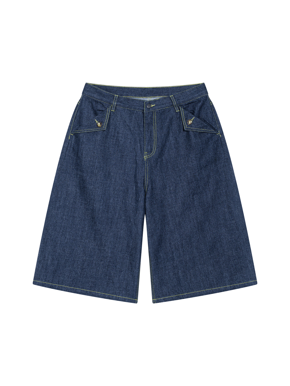 Men’s Vintage Wash Denim Shorts jeans blue front view