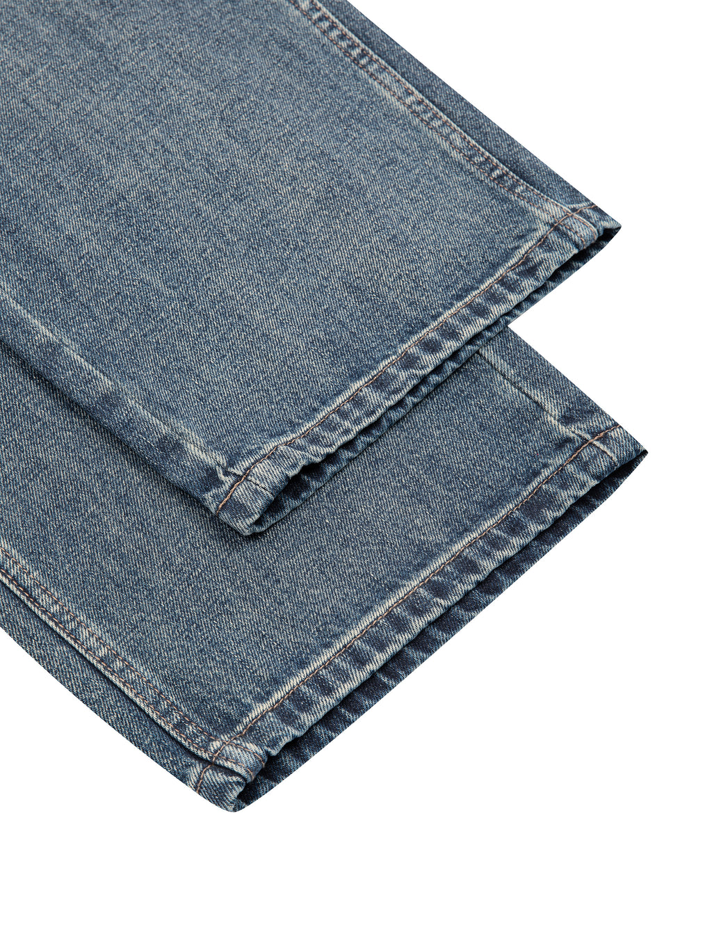 Men’s Vintage Wash Straight Leg Denim Jeans front pocket detail