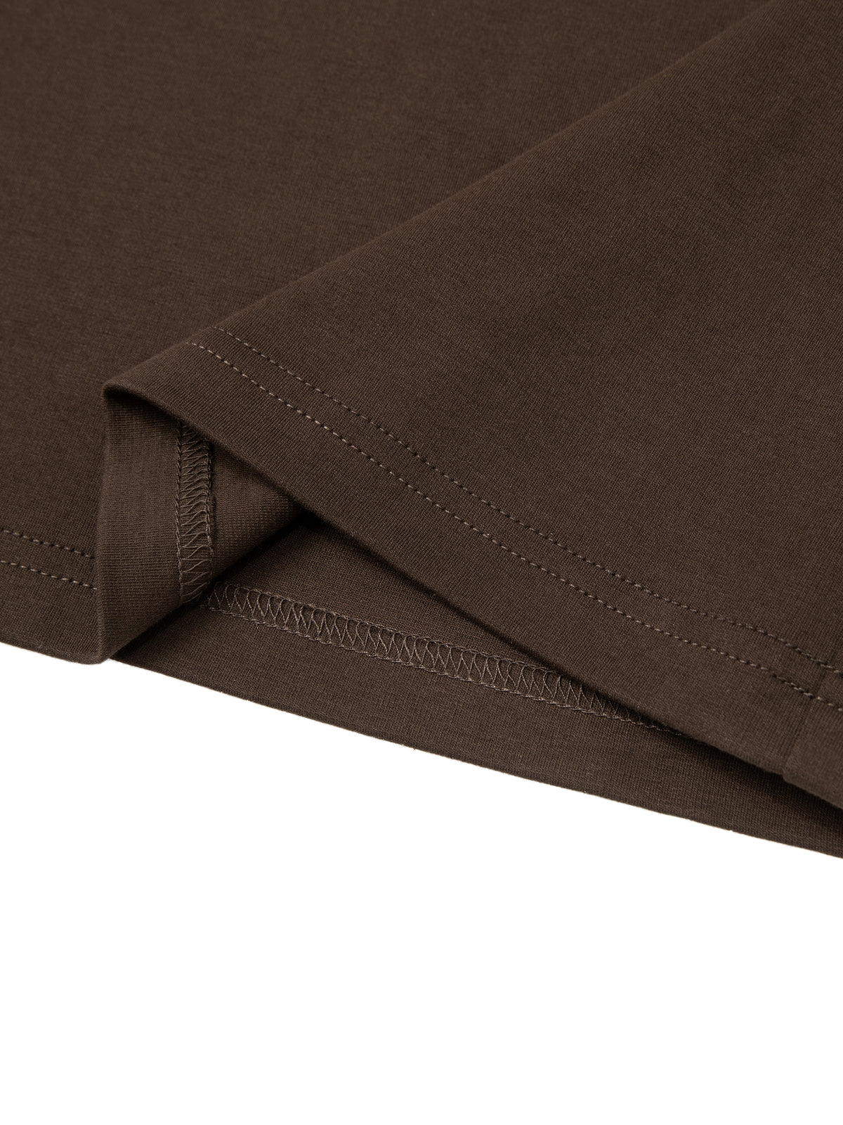 Off Script Essential Crewneck Long-Sleeve T-Shirt hem detail