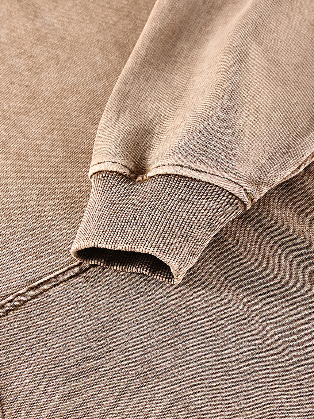 Off Script snow-washed oversized cotton hoodie, garment detail 4