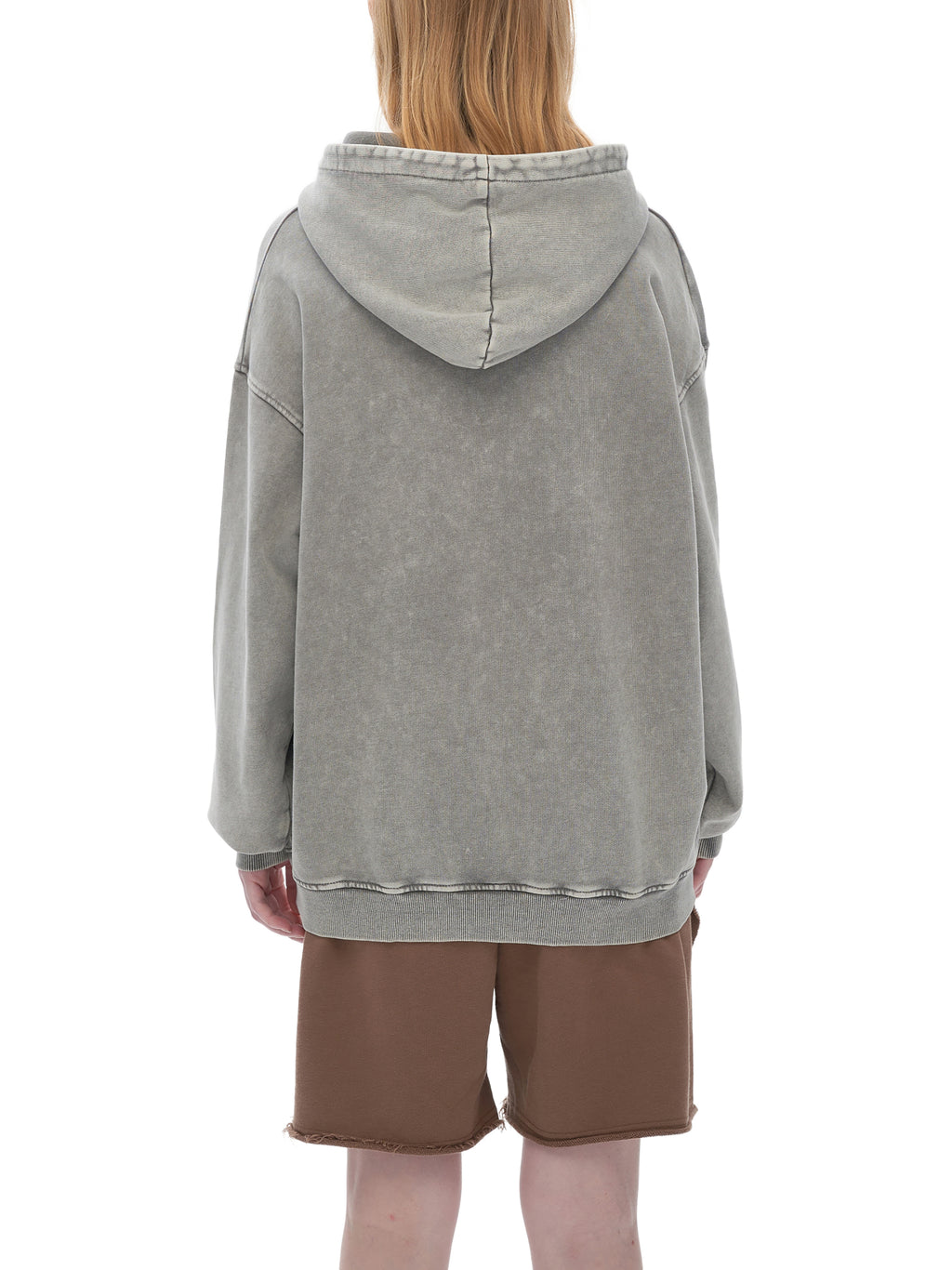 Off Script snow-washed oversized cotton hoodie, model view 10