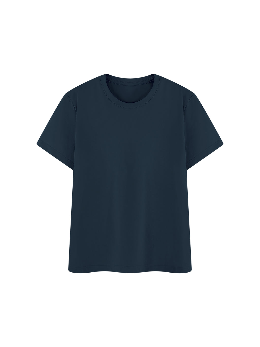 Navy Blue Unisex Regular Fit Crewneck T-Shirt front product view