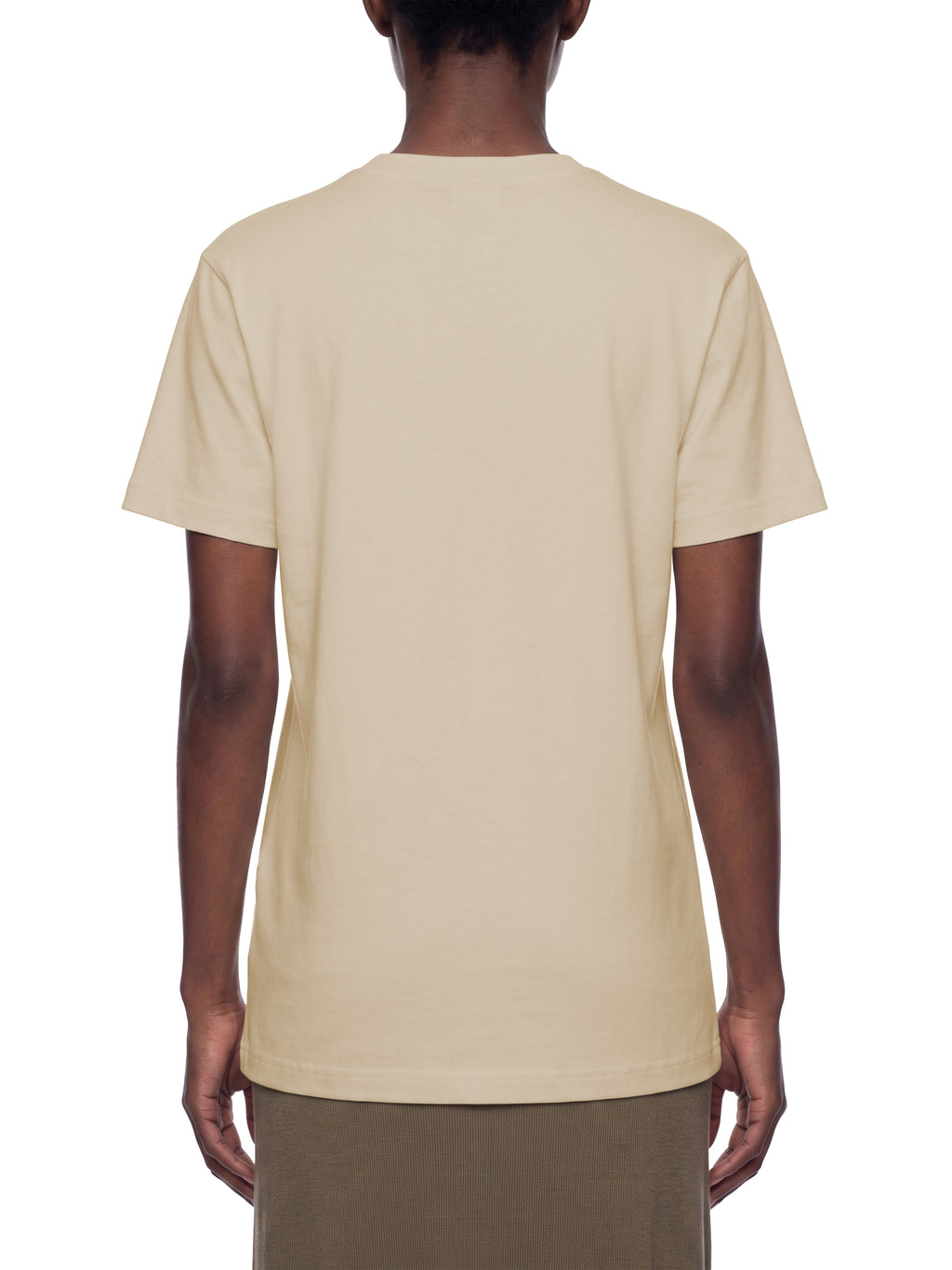 Off Script Unisex Heavyweight Cotton T-Shirt on female model back view