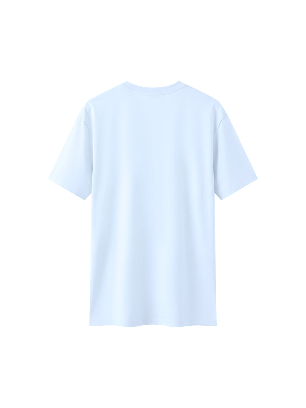 Off Script Unisex Heavyweight Sorona T-Shirt Sky Blue back product view