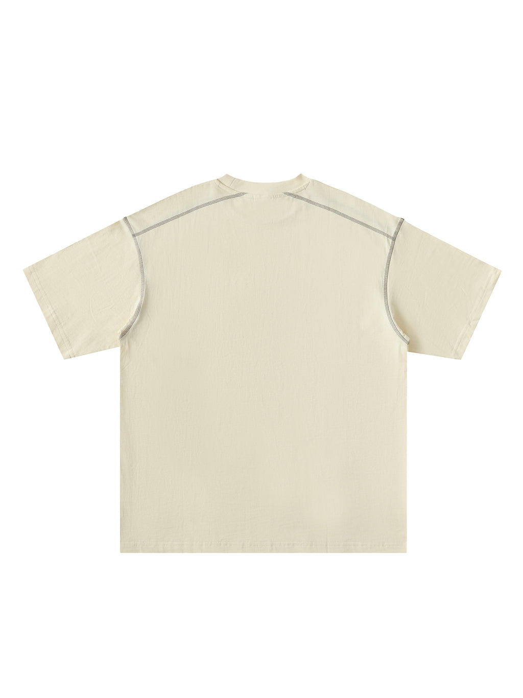 Oversized Contrast-Stitched Cotton Tee - image 14