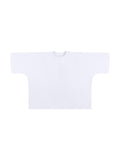 Oversized One-Piece Boxy T-Shirt – White front view