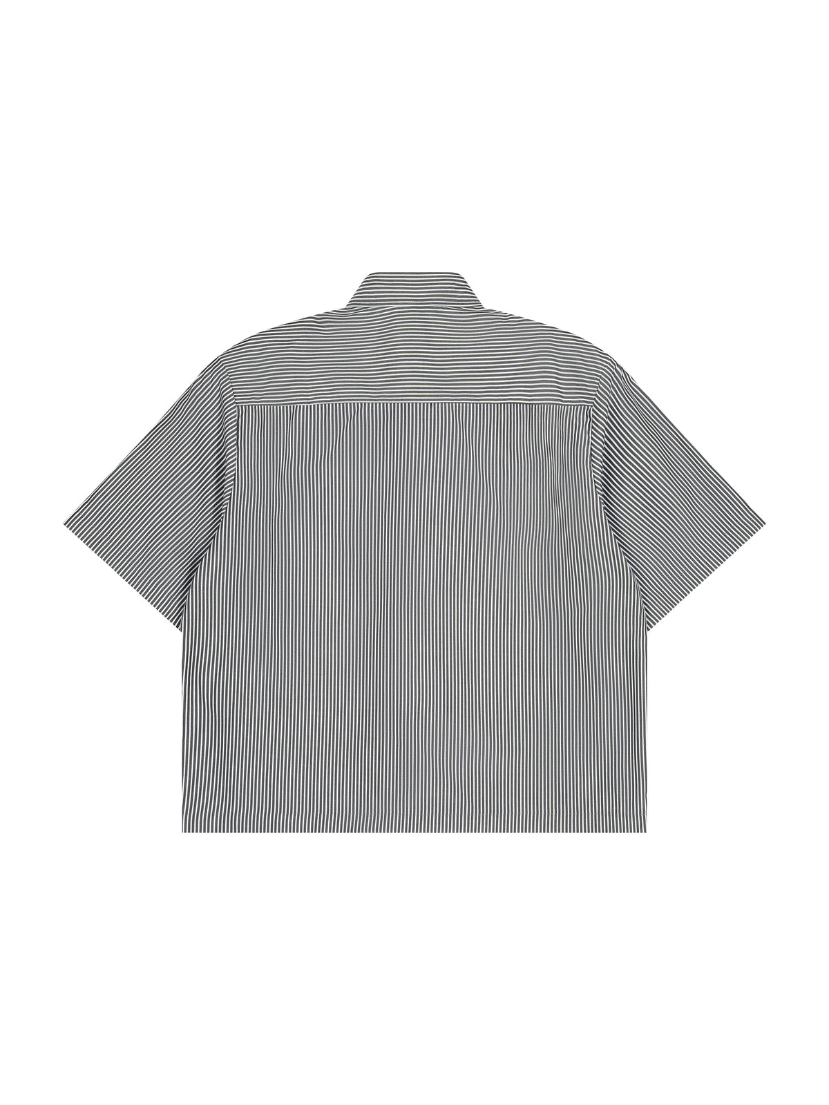 Oversized Vertical Stripe Boxy Shirt gallery image 10