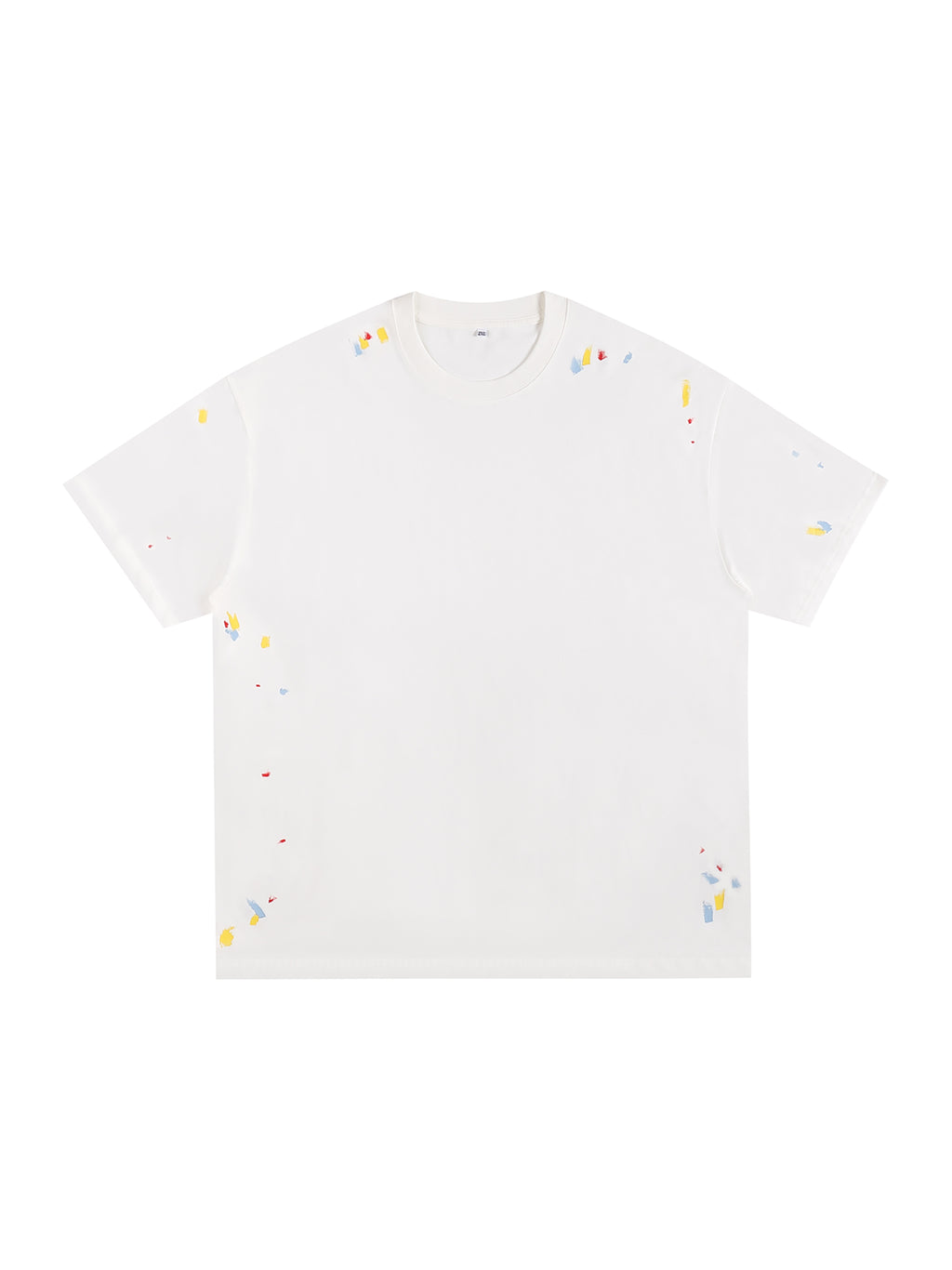 Paint Splatter T-Shirt – White front view